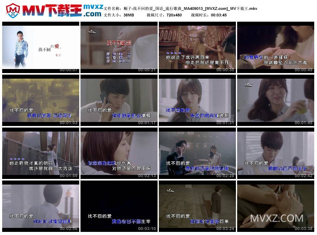 顺子-找不回的爱_国语_流行歌曲_MA409013